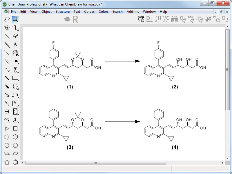 Chemdraw онлайн рисовать